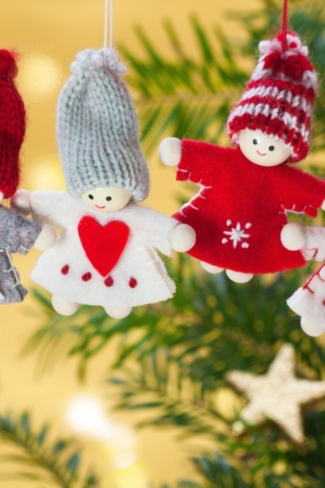 Игрушки куклы украшение на елке на Новый год 2020 