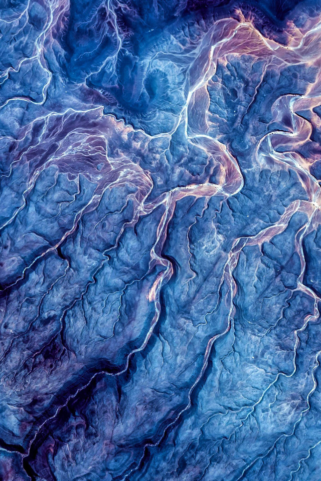 Необычная абстрактная космическая поверхность 