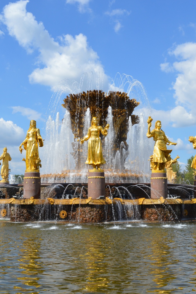 Фонтан Дружбы народов,  ВДНХ Москва, Россия