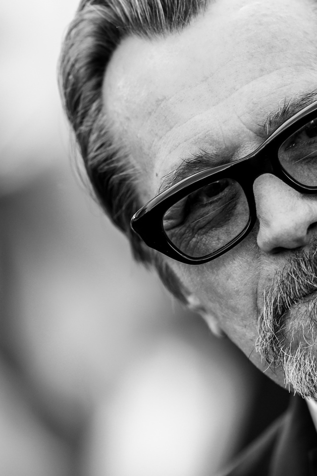 Актер Гэри Олдман черно белое фото