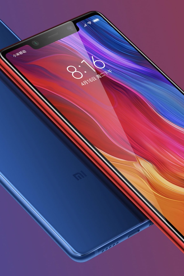 Красивый тонкий смартфон Xiaomi Mi 8