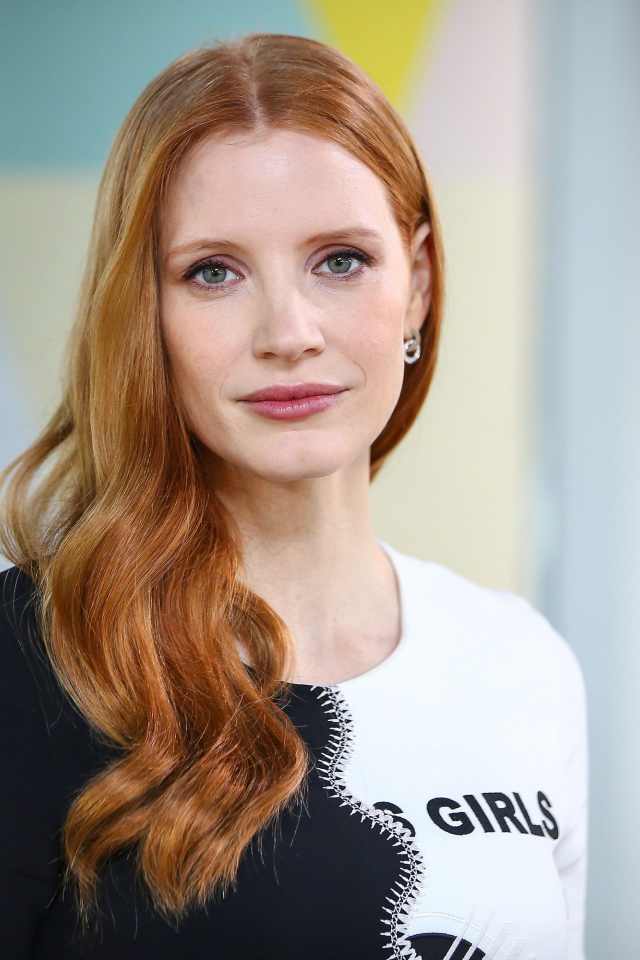 Красивая женщина, актриса Джессика Честейн 