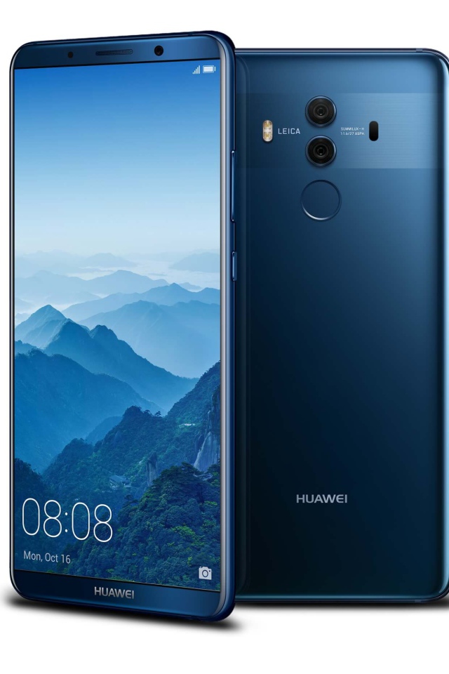 Смартфон Huawei Mate-10 Pro 1 на белом фоне