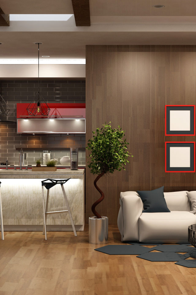 Квартира студия в стиле минимализм