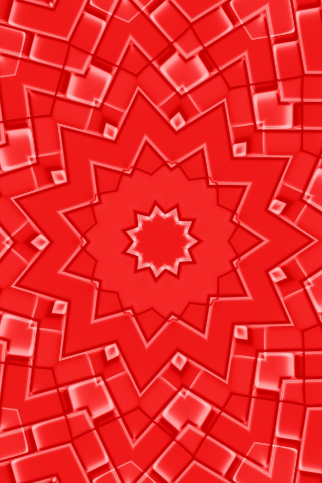 Абстрактный рисунок с красными звездами 