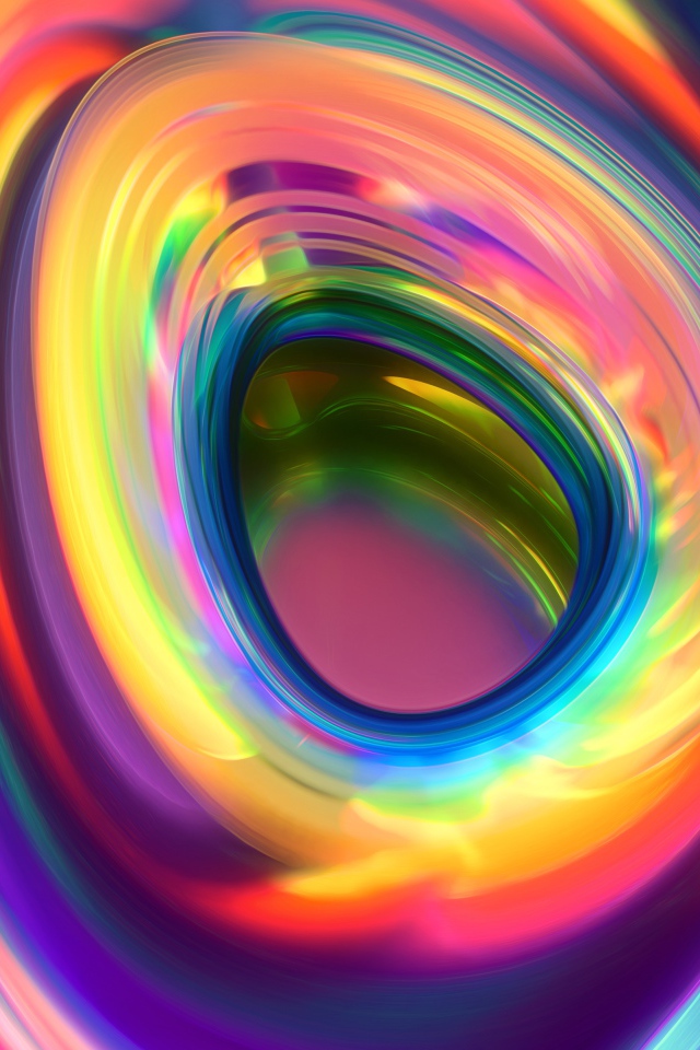 Абстрактное углубление цвета радуги