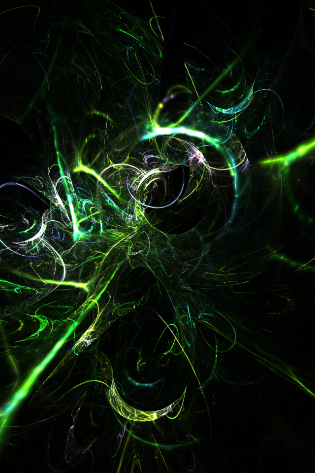 Красивый размытый рисунок на черном фоне