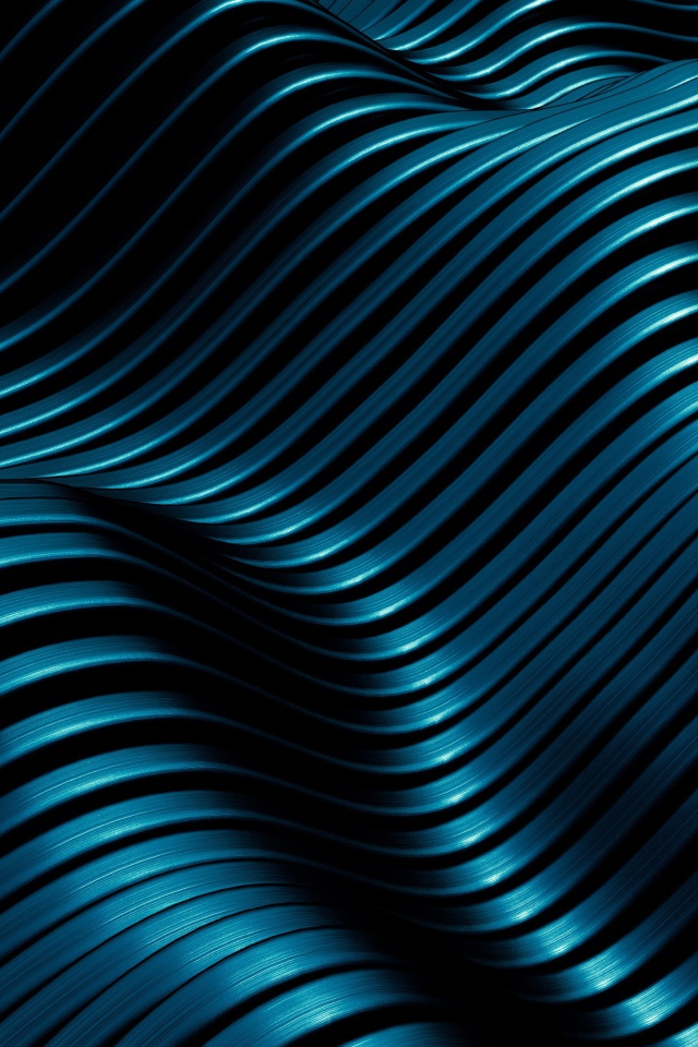 Черные абстрактные волны