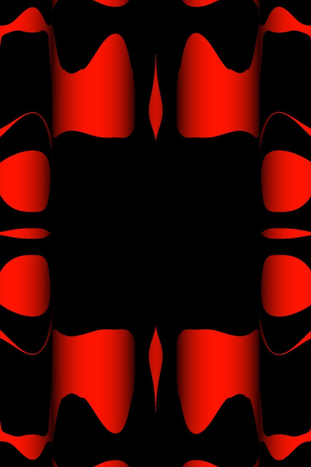 Black and red patterns close up
