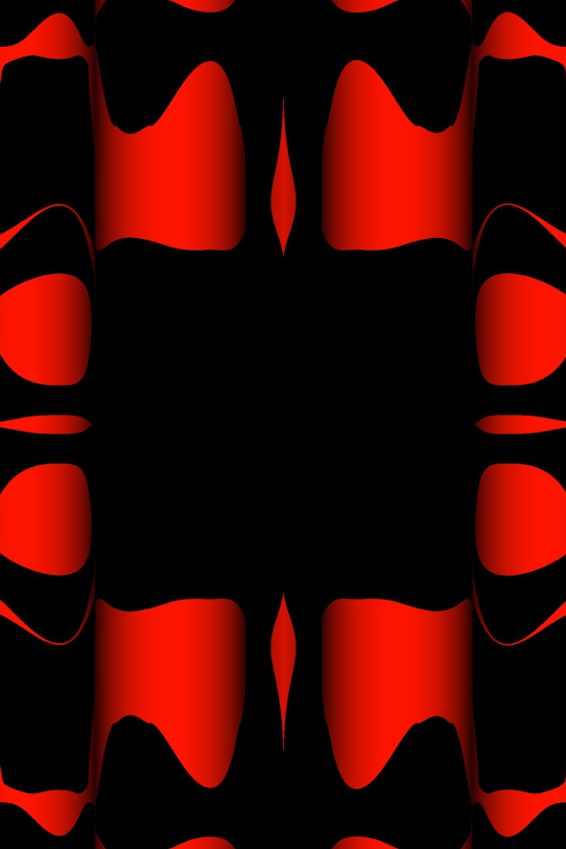 Черные и красные узоры крупным планом