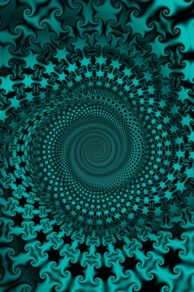 Голубой спиральный абстрактный узор 