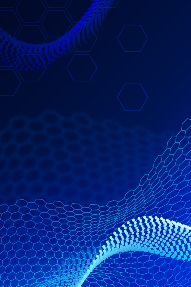 Неоновые абстрактные соты