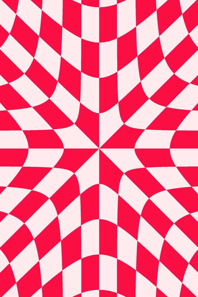Red - white drawing illusion