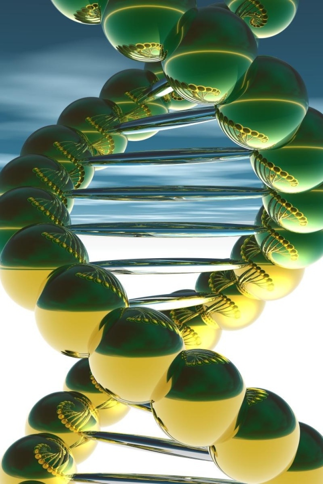 Спираль ДНК 3д графика