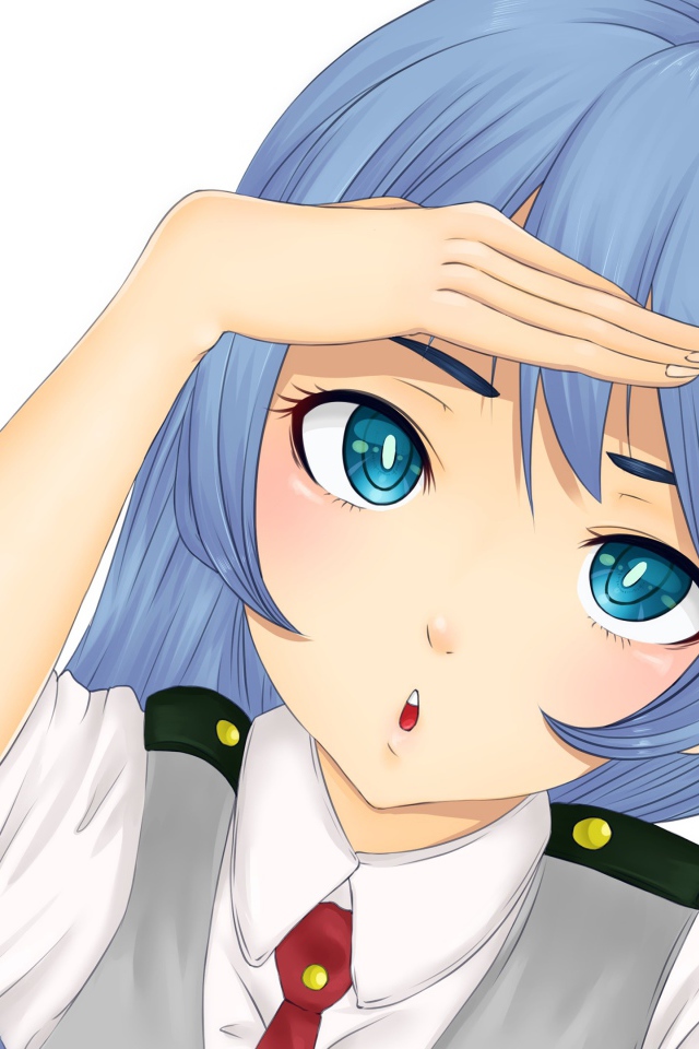 Девушка с голубыми волосами аниме My Hero Academia