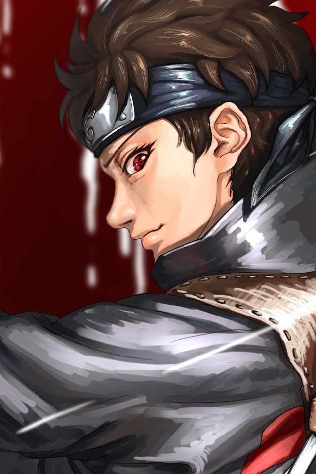 Мужчина с мечом аниме Naruto 