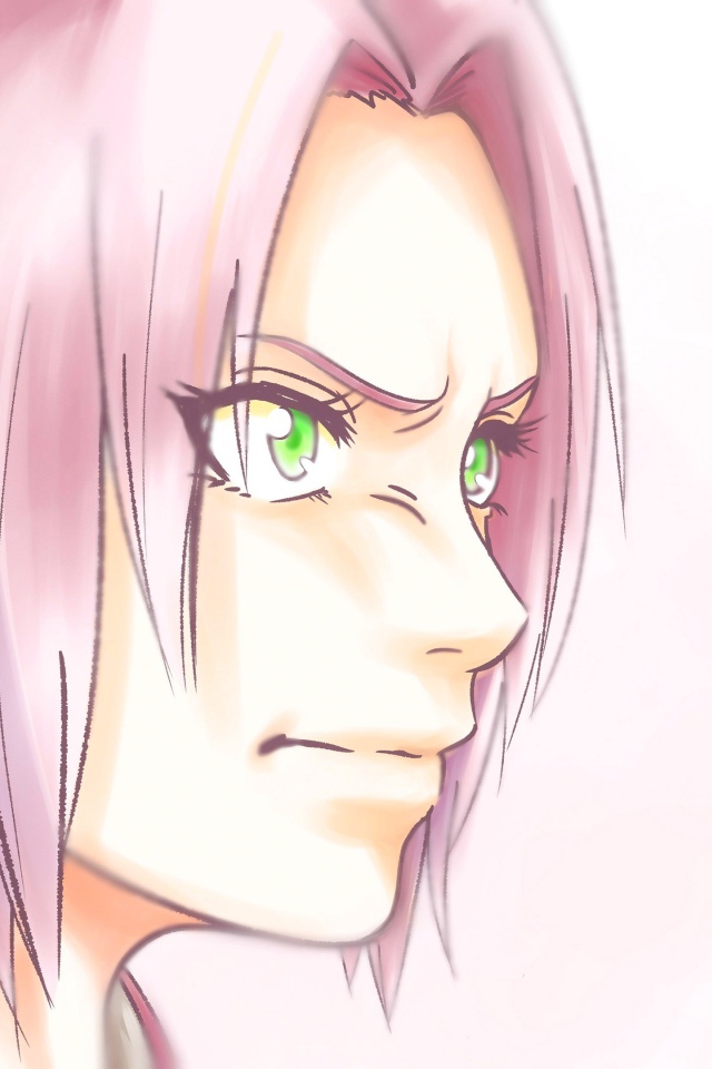 Мужчина Sakura Haruno с розовыми волосами аниме  Naruto