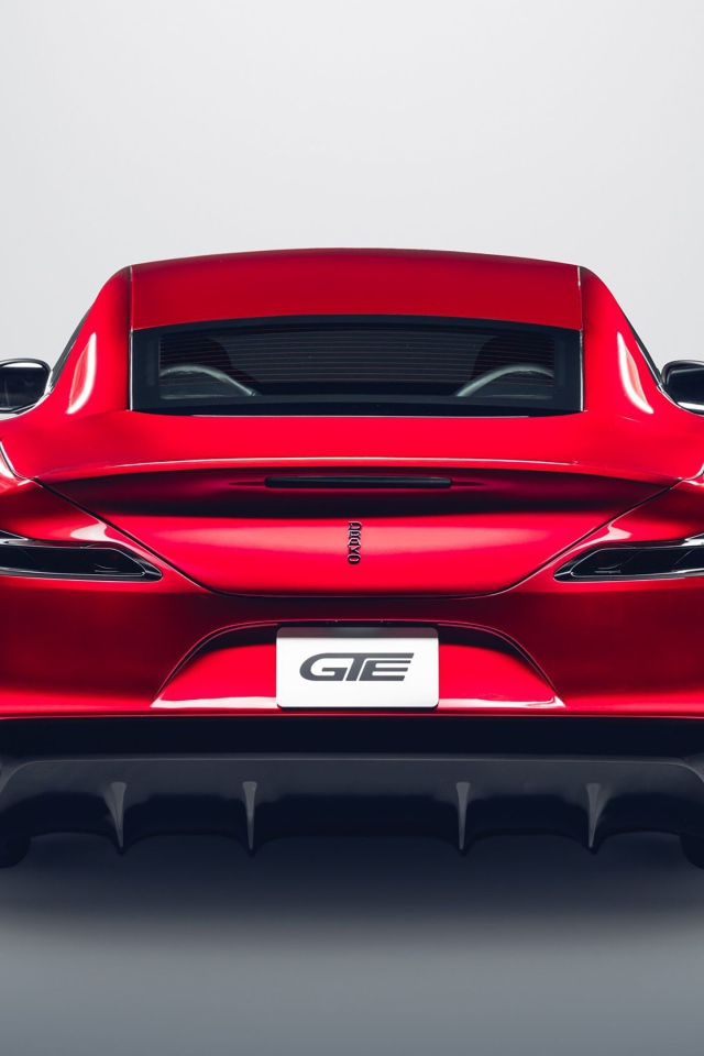 Автомобиль Drako GTE 2, 2020 года вид сзади