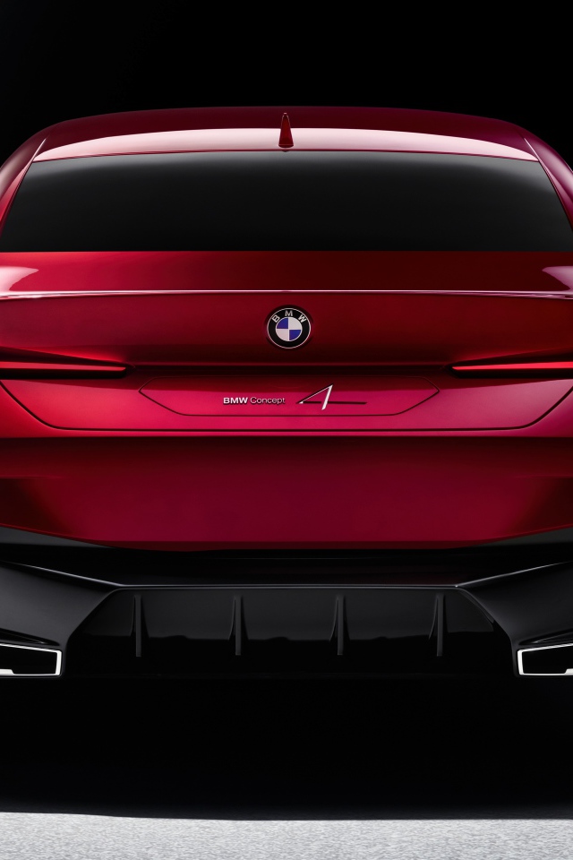 Автомобиль BMW Concept 4, 2019 года вид сзади