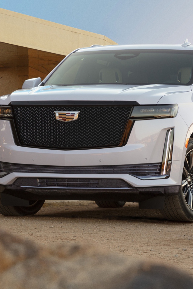 Внедорожник Cadillac Escalade Platinum, 2020 года у дома