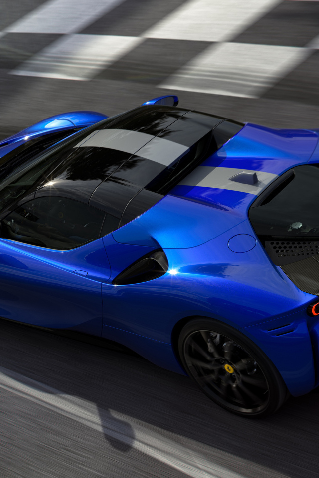 Автомобиль  Ferrari SF90 Spider Assetto Fiorano 2021 года вид сверху