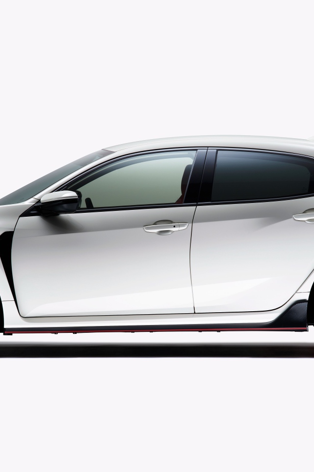 2020 Honda Civic Type R car side view on a white background