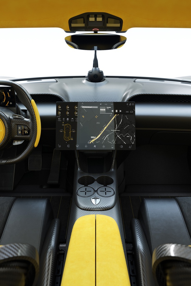 Салон автомобиля Koenigsegg Gemera 2020 года 