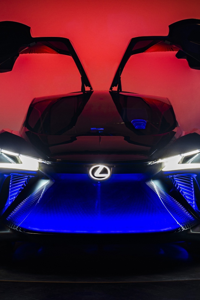 Автомобиль Lexus LF-30, 2020 года с открытыми дверями 
