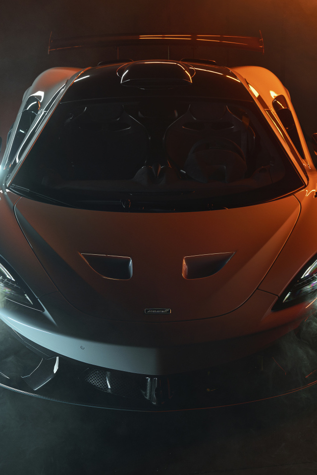 Автомобиль McLaren 620R,  2021 года вид сверху