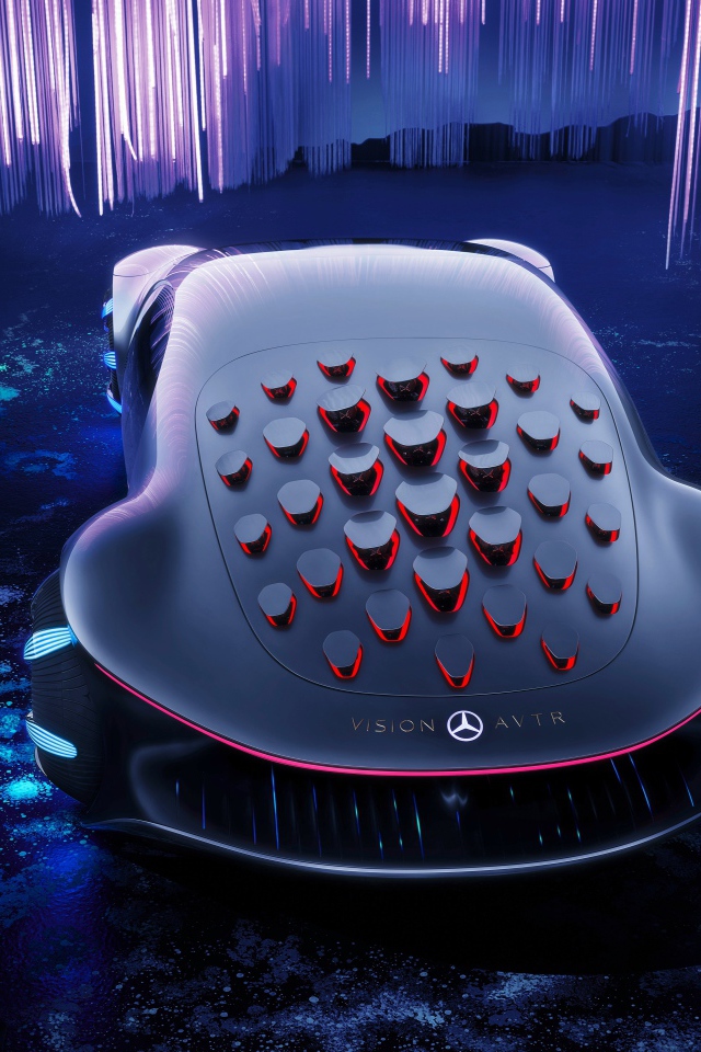 Автомобиль Mercedes-Benz VISION AVTR 2020 года вид сзади