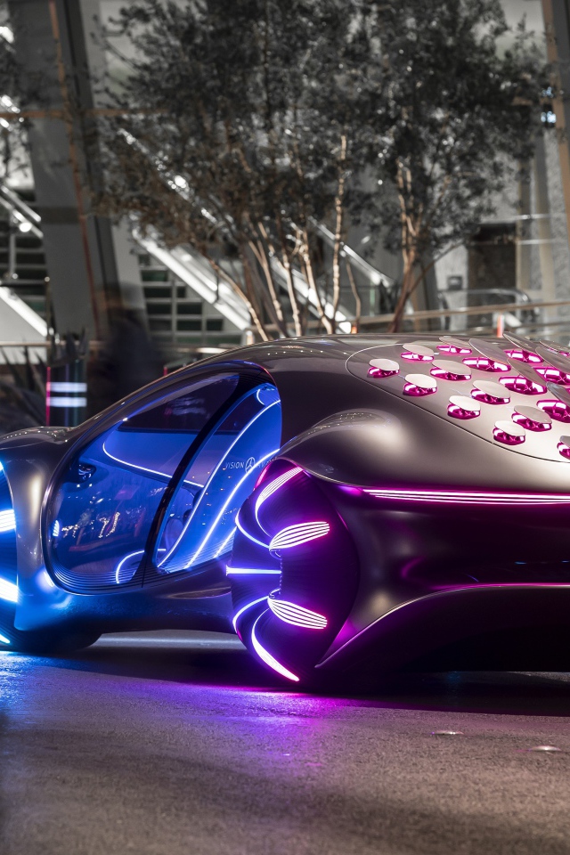 Футуристический автомобиль Mercedes-Benz VISION AVTR, 2020 года 