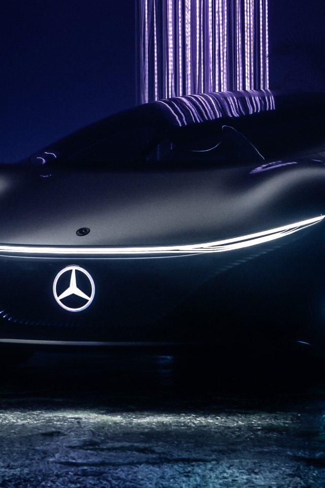 Новый Mercedes-Benz VISION AVTR 2020 года с неоновой подсветкой 