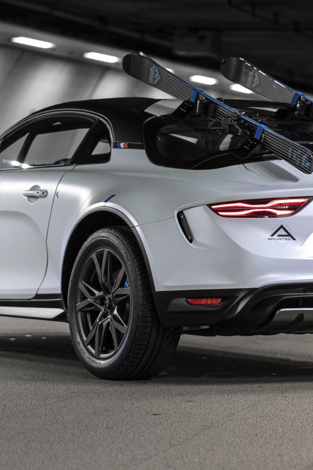 Автомобиль Alpine A110 SportsX 2020 года вид сзади