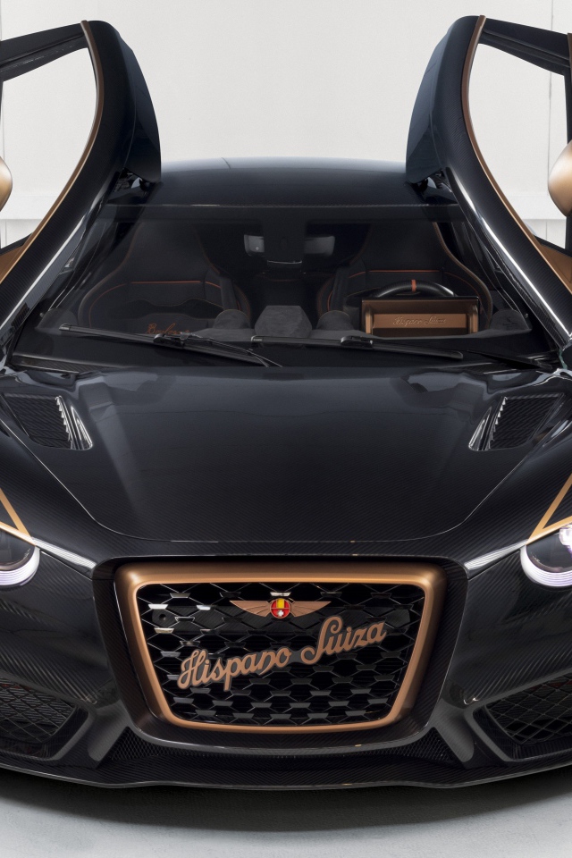 Автомобиль Hispano-Suiza Carmen Boulogne 2020 года с открытыми дверями