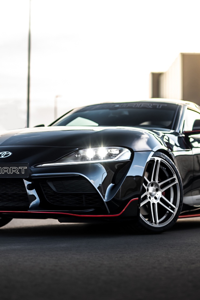 Черный автомобиль Manhart Supra GR 450 2020  года в городе 