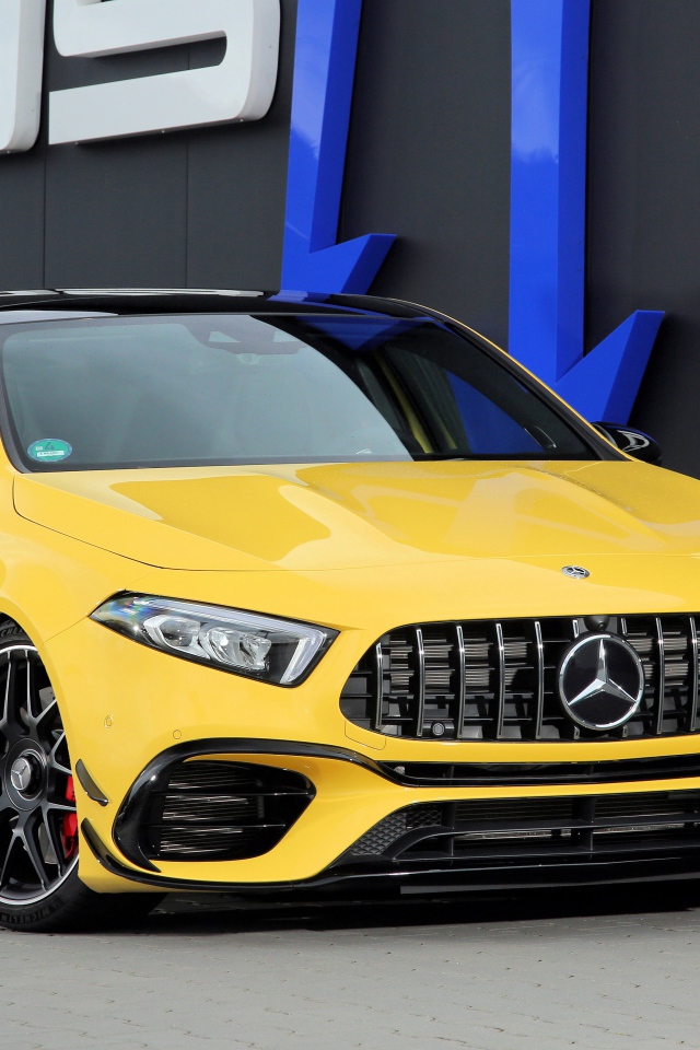 Желтый автомобиль мерседес Posaidon A 45 RS 525, 2020 года 