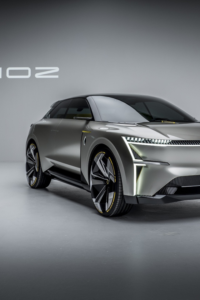 Автомобиль Renault Morphoz 2020 года на сером фоне