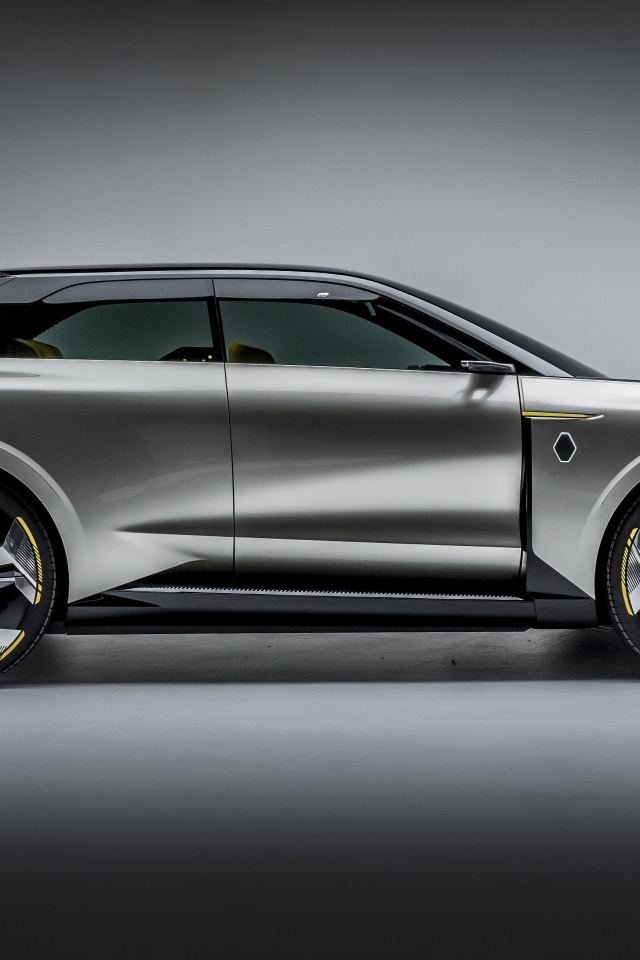 Кроссовер Renault Morphoz 2020 года на сером фоне