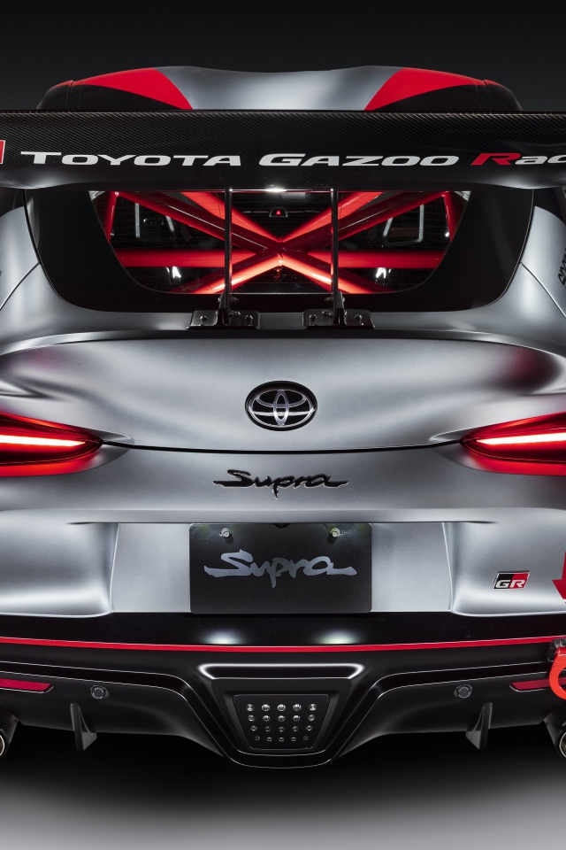 Спортивный автомобиль Toyota GR Supra Track Concept 2020 года вид сзади