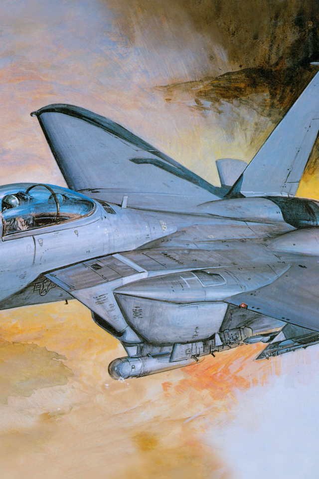 Серый военный самолет McDonnell Douglas