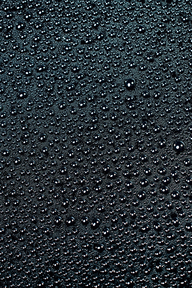 Black background with water drops.
