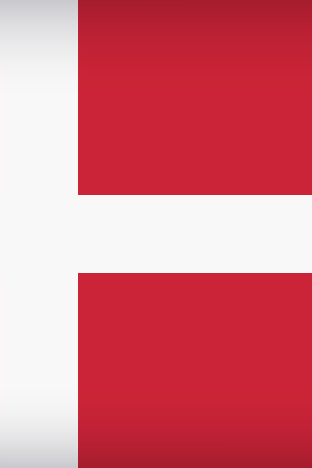 Красно -  белый флаг Дании 