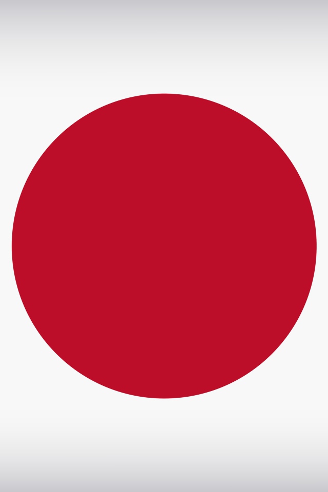 Красный круг на белом фоне, флаг Японии 