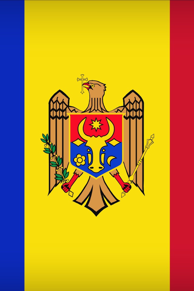 Трехцветный флаг Молдовы 