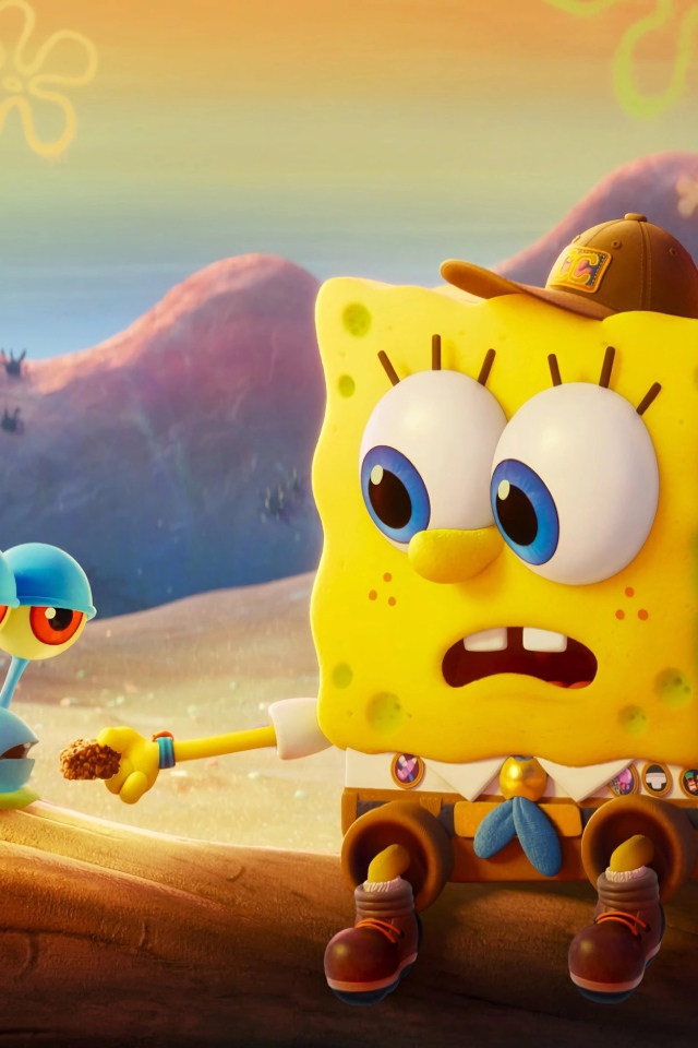 Два персонажа мультфильма Губка Боб в бегах, 2020 