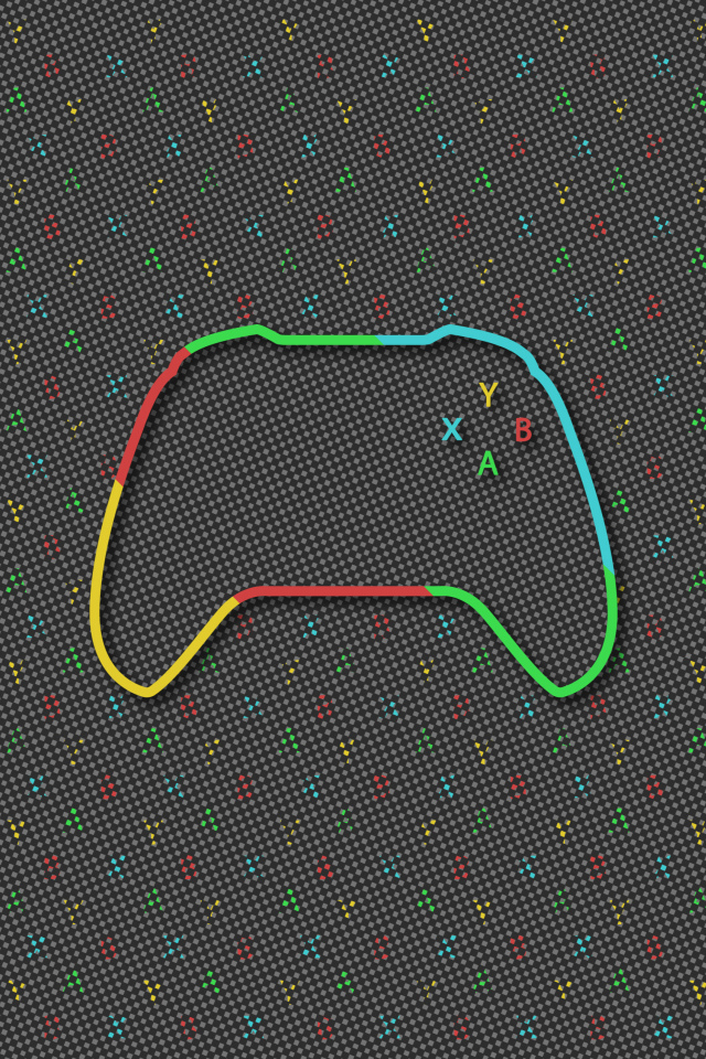 Нарисованный Xbox  контроллер 