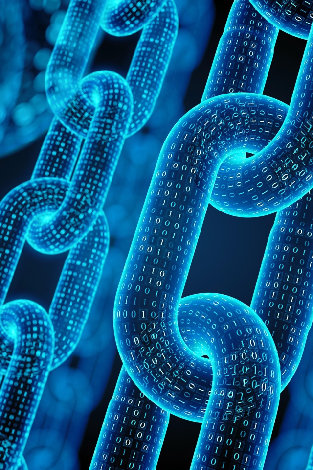 Неоновые цепи с цифрами крупным планом