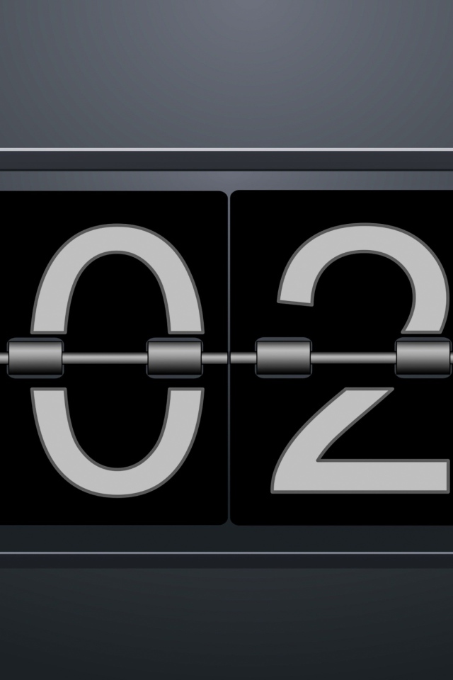 Перекидные цифры 2020 на сером фоне