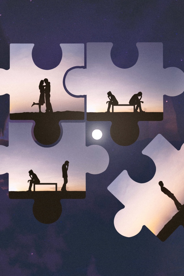 Puzzles with a couple in love