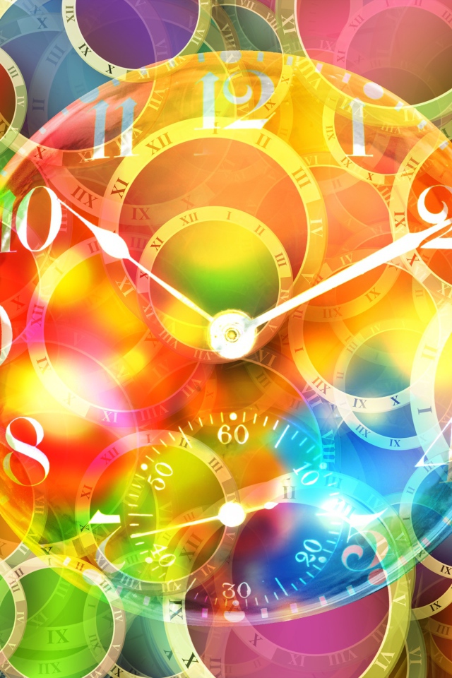 Часы  на необычном фоне